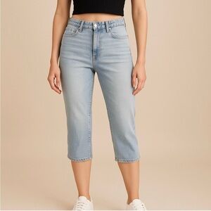 Calvin Klein Women's Light Blue Straight Leg Jeans Size 12